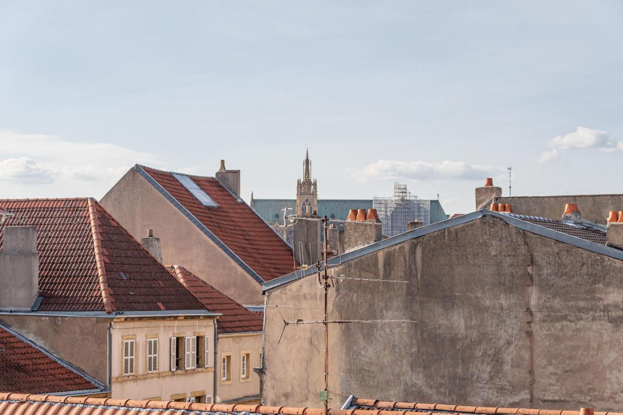Le Maginot - Superbe Appartement De 75M2 - Deux Chambres - 4 Lits Simple -Position Centrale Centre Ville, Pompidou, Nouvelle Ville - 2 A 4 Personnes เมซ์ ภายนอก รูปภาพ